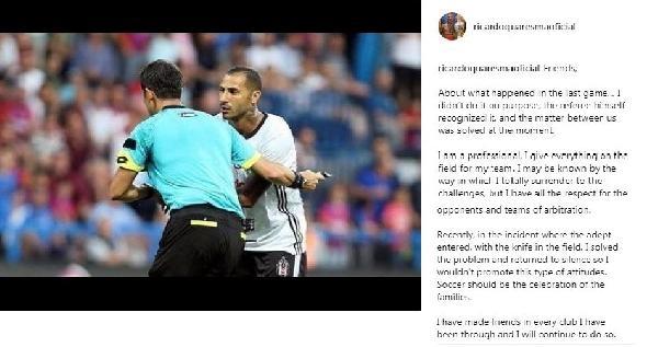 Quaresma'dan hakem açıklaması