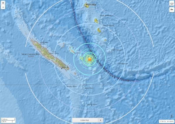 Yeni Kaledonya'da deprem