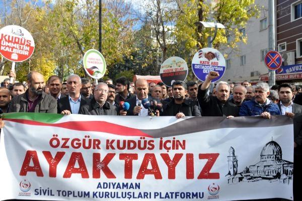 Adıyaman'da 'Kudüs Protestosu'