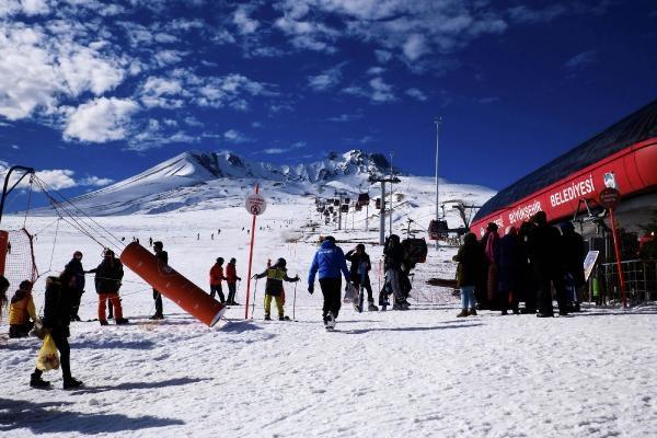 Erciyes'te kayak keyfi