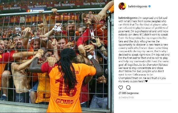 Gomis'ten sakatlık açıklaması