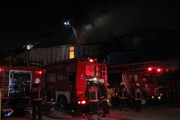 Pendik'te fabrika yangını