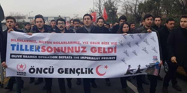 Ankara'da Tillerson protestosu