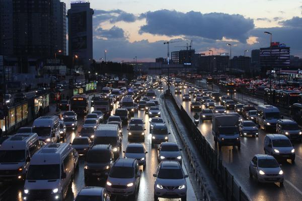 İstanbul'da trafik yoğunluğu