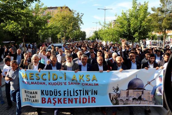 Batman'da İsrail protestosu