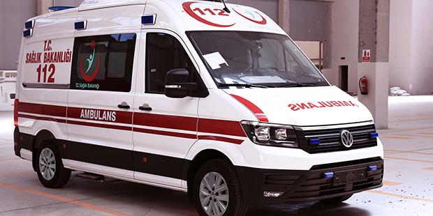 Çaldığı ambulansla yakalandı