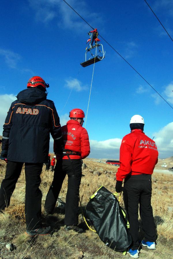 Erciyes'te kurtarma tatbikatı