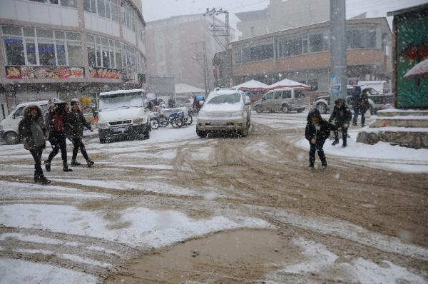 Yüksekova'da kar yağışı 