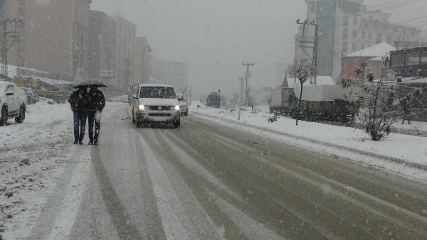 Yüksekova'da kar yağışı