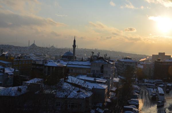 İstanbul'dan kar manzaraları 